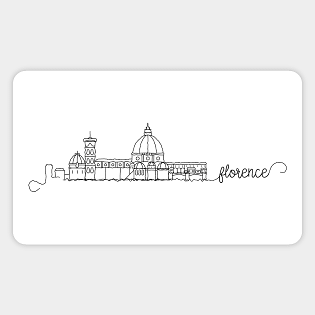 Florence City Signature Magnet by kursatunsal